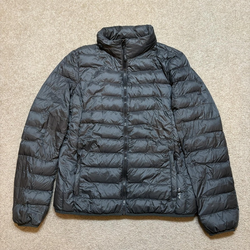 Tumi Pax Packable Jacket Mens Small Black Down Puffer Travel Lightweight Zip